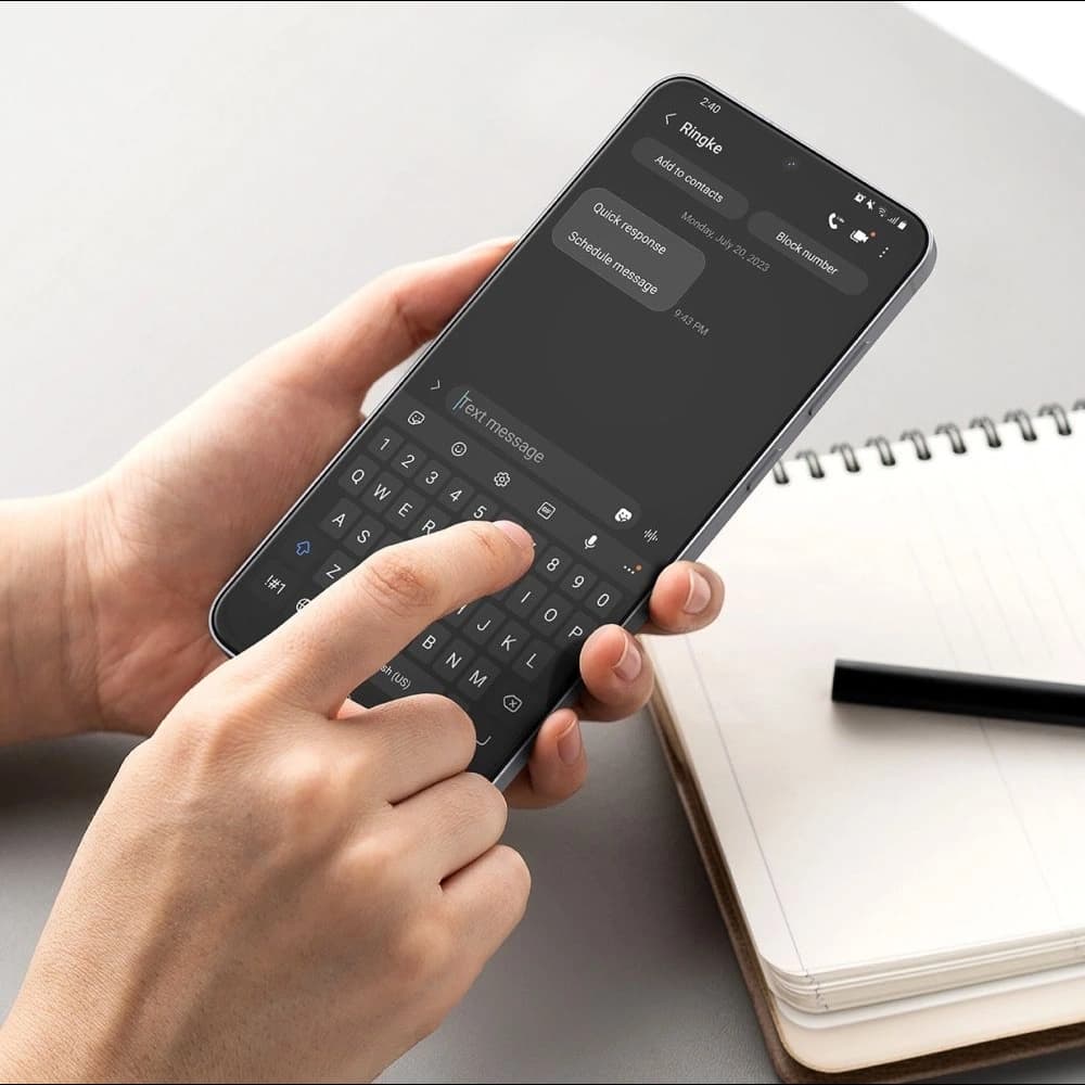 Ringke Easy Slide Samsung Galaxy S25 FE Čirý [2 BALENÍ] - 6