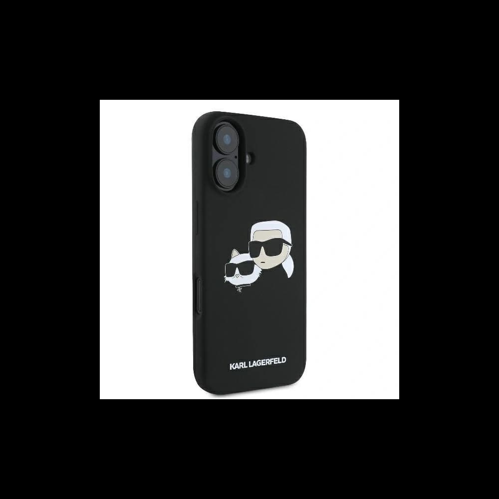 Karl Lagerfeld Apple iPhone 16 hardcase Silicone Double Heads Print MagSafe black - 4