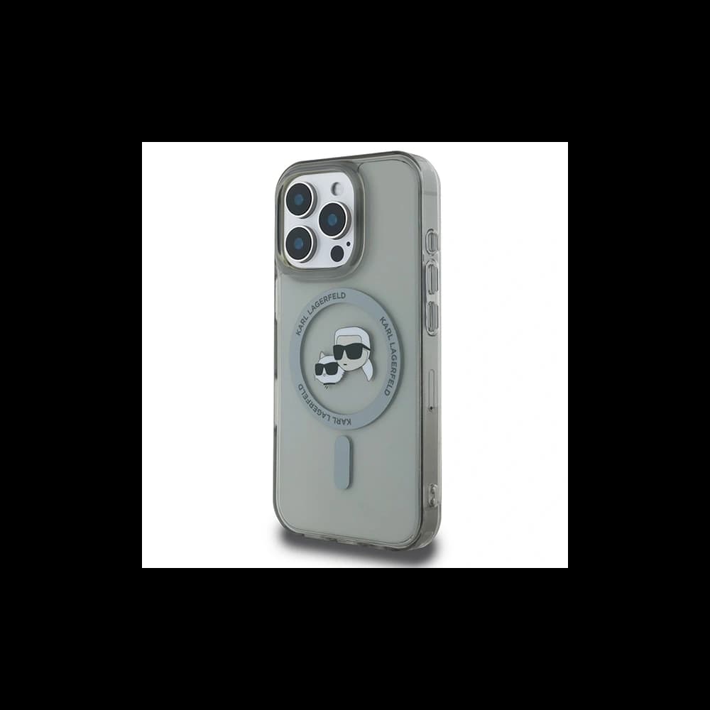 Karl Lagerfeld Apple iPhone 16 Pro Max hardcase IML Metal Karl&Choupette Head MagSafe černá - 2