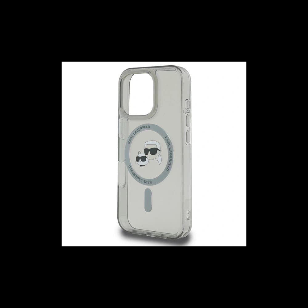 Karl Lagerfeld Apple iPhone 16 Pro Max hardcase IML Metal Karl&Choupette Head MagSafe černá - 6