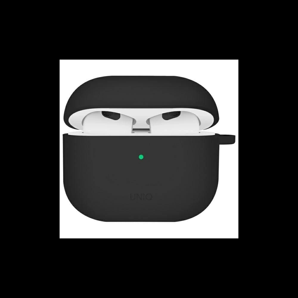 UNIQ Nexo Apple AirPods 4 + Szilikon Fülhallgató Kampók Fekete