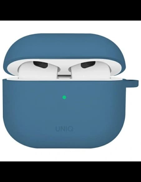 UNIQ Nexo Apple AirPods 4 + Fülhallgató kampók szilikon óceánkék