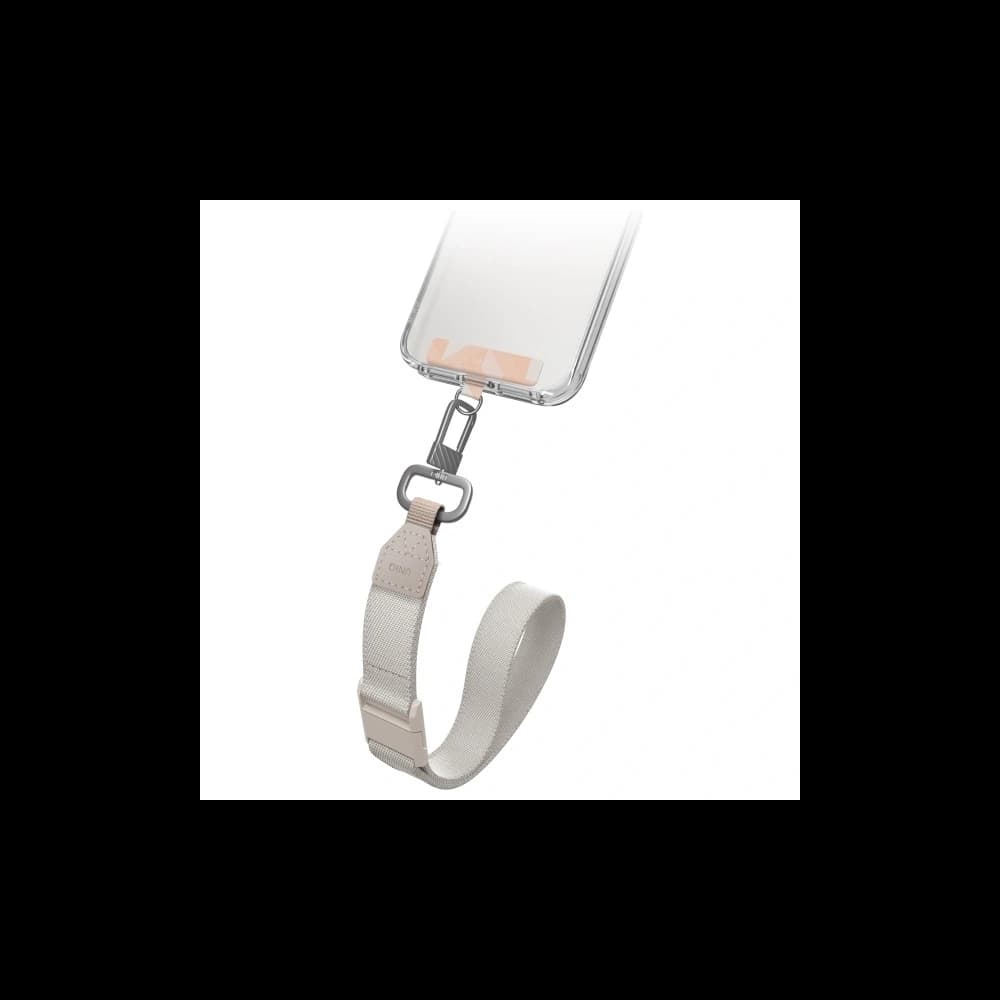 UNIQ Universal 2in1 lanyard pentru telefon Vista piersică-bej - 3