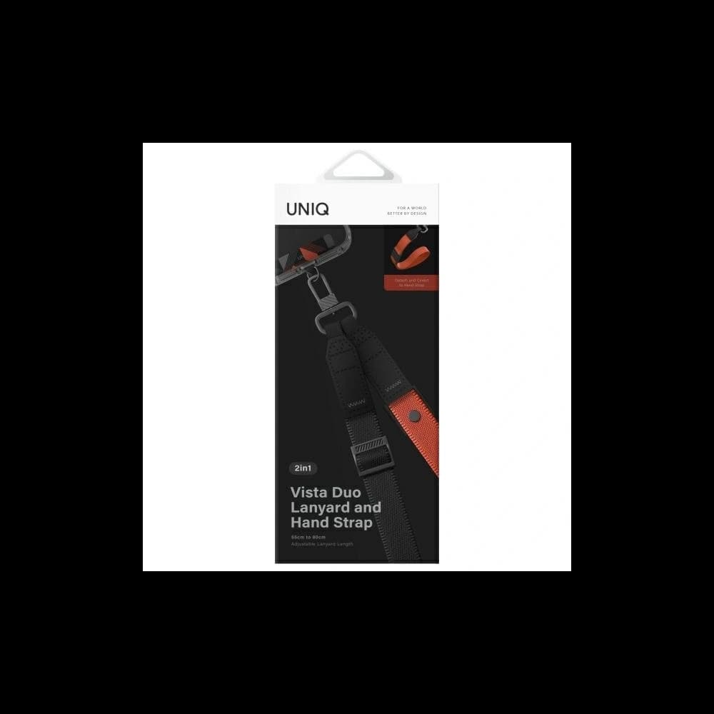 UNIQ Universal 2in1 phone lanyard Vista black-amber - 4