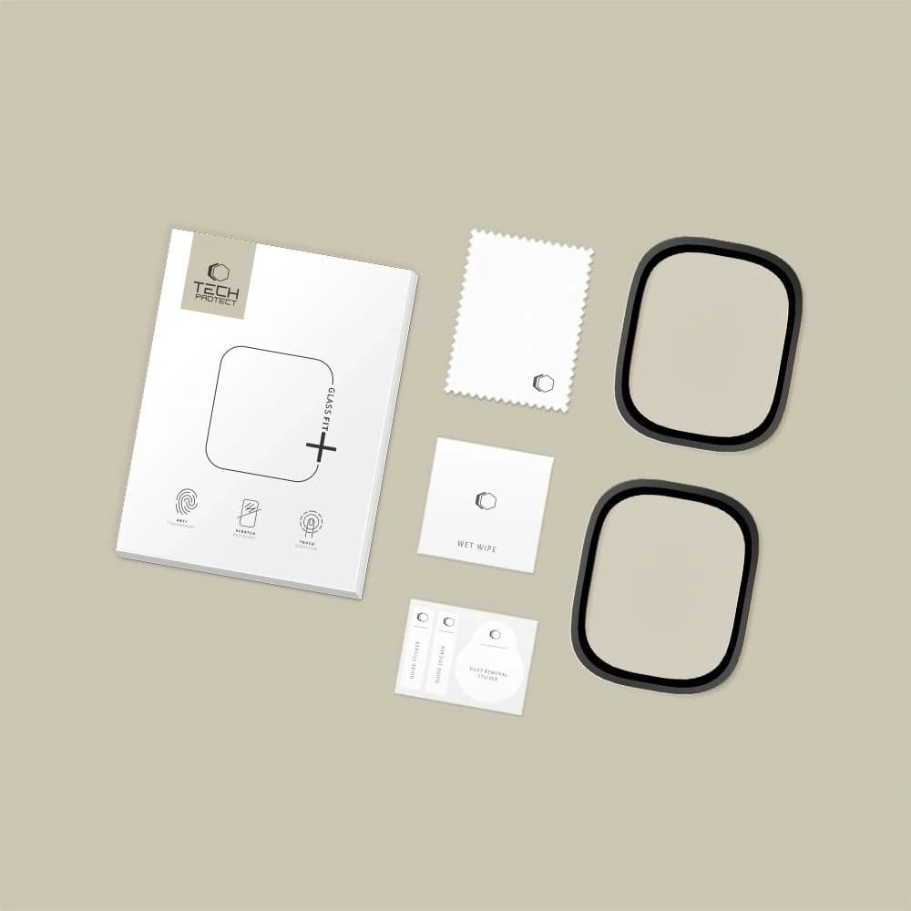 Tech-Protect skleněný rámeček pro Apple Watch Ultra 1 / 2 / 3 49mm černý [2 BALENÍ] - 5