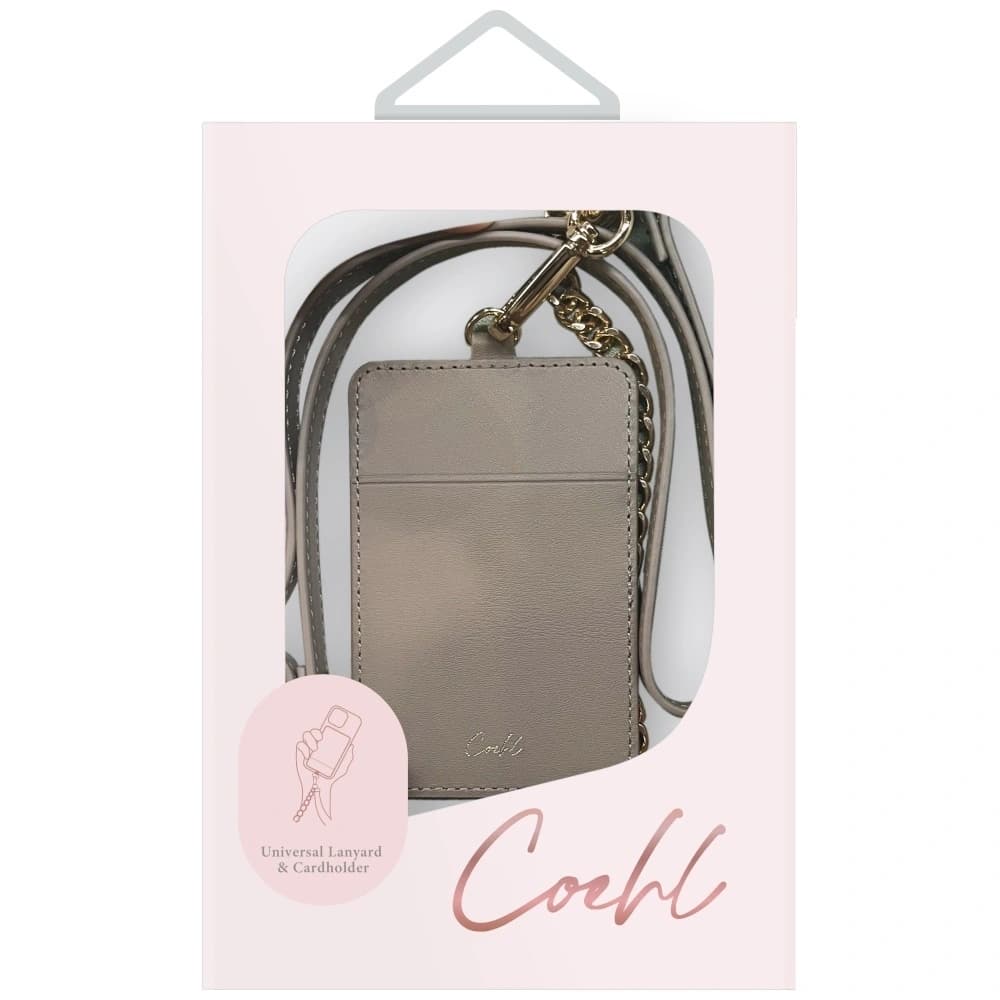 UNIQ Universal 3in1 lanyard pentru telefon Coehl Caryne cu un portofel pentru carduri pebble - 3