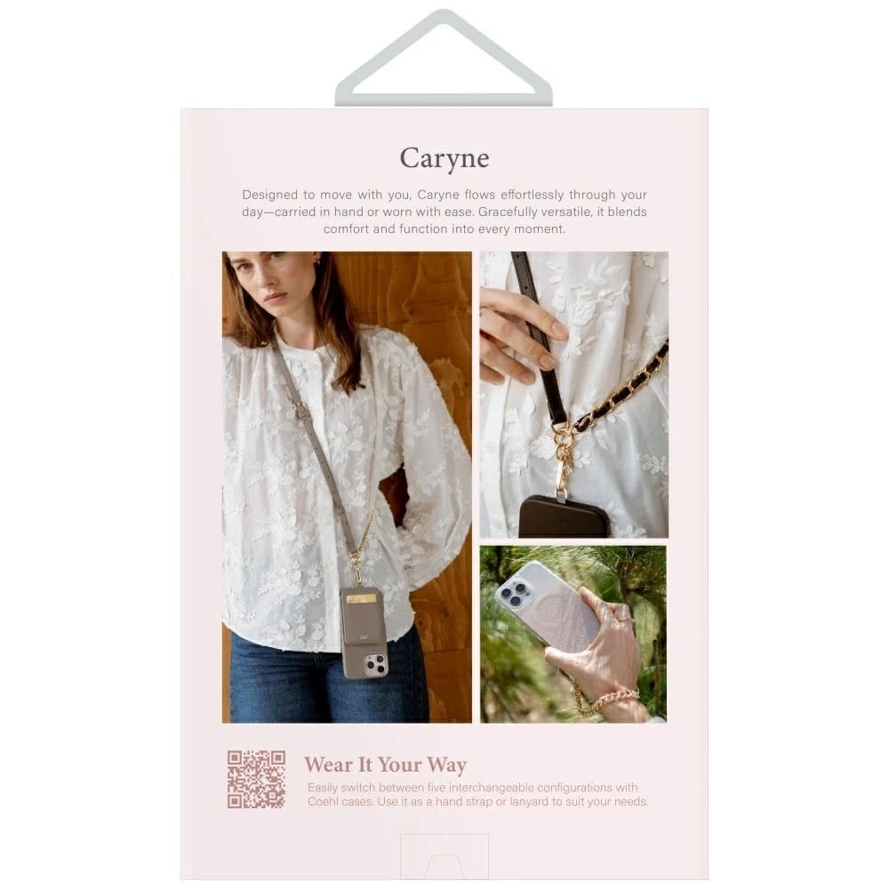 UNIQ Universal 3in1 lanyard pentru telefon Coehl Caryne cu un portofel pentru carduri pebble - 4