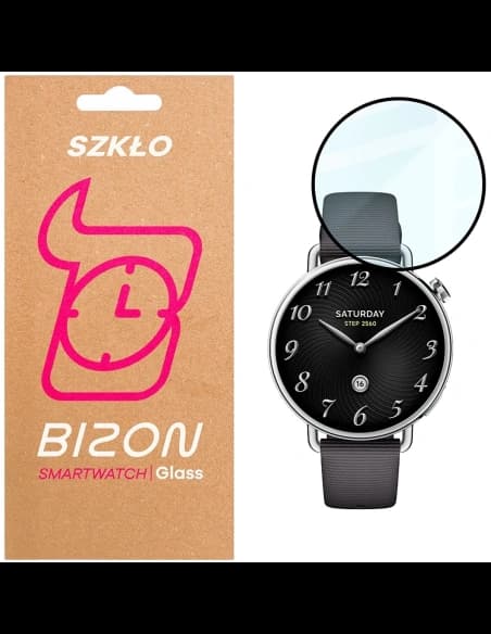 Bizon Skleněné Hodinky Edge Hybrid Xiaomi Watch S4 41mm černé