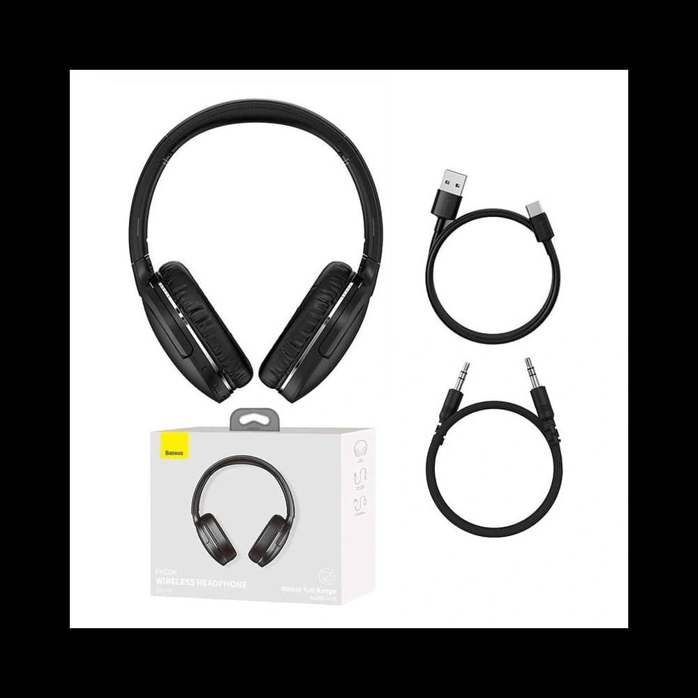 Baseus Encok D02 Pro Wireless Over-Ear Headphones Bluetooth 5.3 (black) - 1