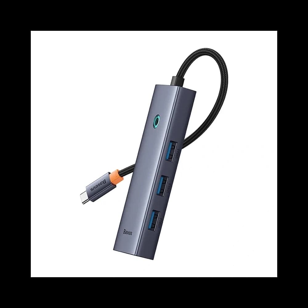 Baseus UltraJoy HUB 5v1 USB-C / HDMI4K@30Hz, 4xUSB-A 3.0 (šedá) - 4