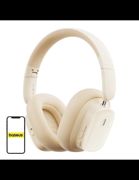 Baseus Bowie H1i ANC Wireless Over-Ear Headphones Bluetooth 5.3 (white)