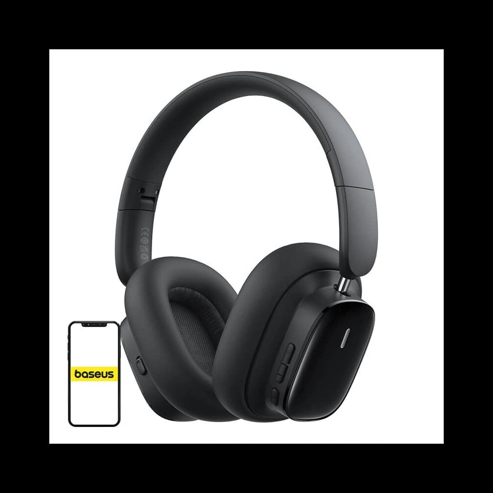 Baseus Bowie H1i ANC Wireless Over-Ear Headphones Bluetooth 5.3 (Black) - 1