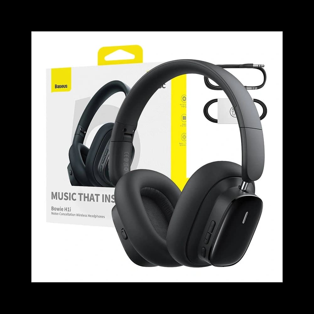 Baseus Bowie H1i ANC Wireless Over-Ear Headphones Bluetooth 5.3 (Black) - 10