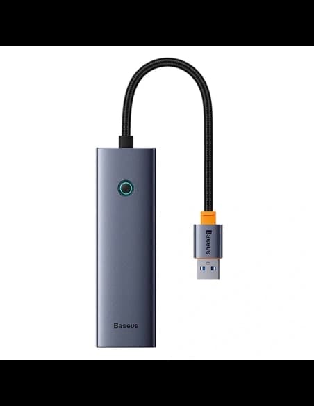 Baseus UltraJoy HUB 4v1 adaptér USB-A / 4xUSB-A 3.0 (šedý)