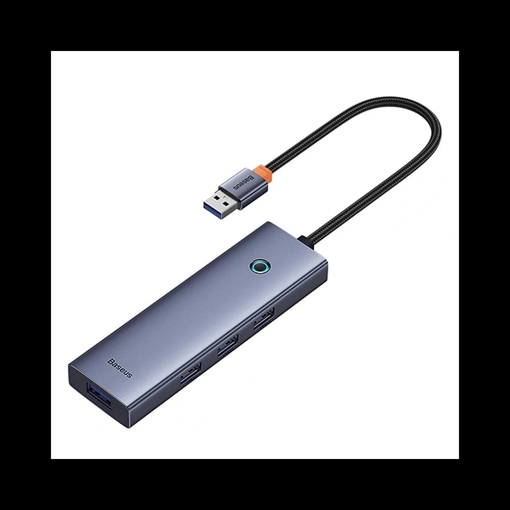 Baseus UltraJoy HUB 4v1 adaptér USB-A / 4xUSB-A 3.0 (šedý) - 3
