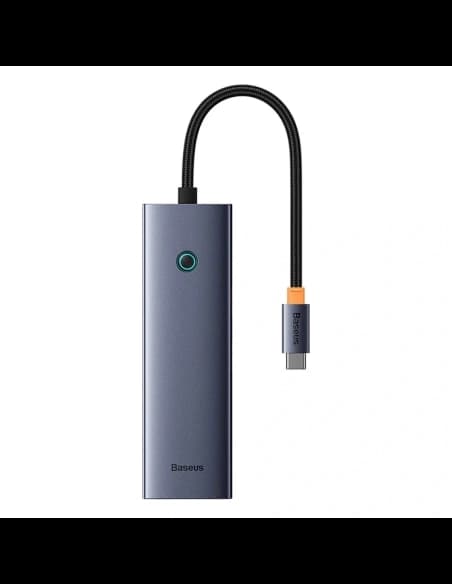 Baseus UltraJoy HUB 6v1 USB-C / HDMI4K@30Hz, 3xUSB-A 3.0 + USB-C PD + RJ45 (šedá)