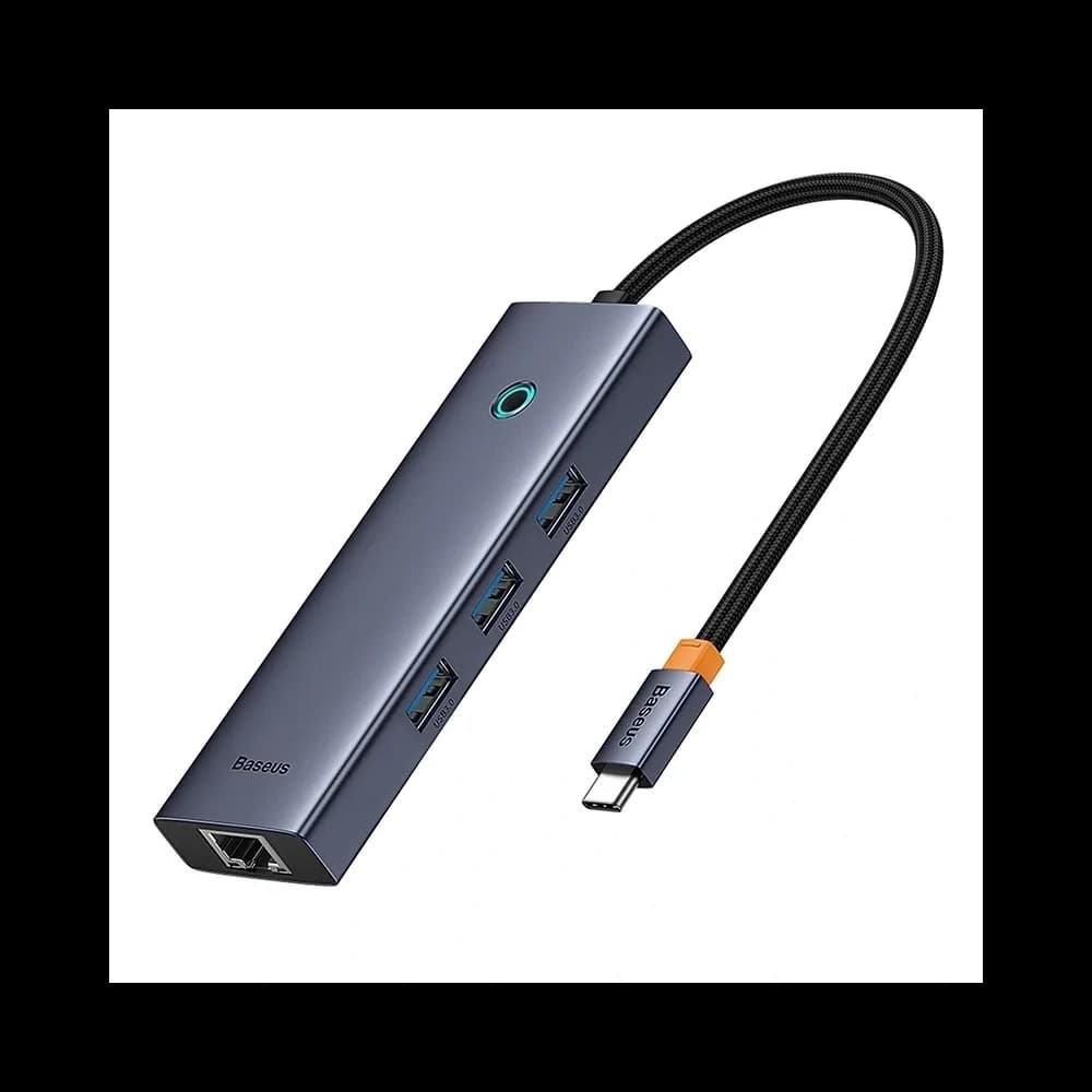 Baseus UltraJoy HUB 6v1 USB-C / HDMI4K@30Hz, 3xUSB-A 3.0 + USB-C PD + RJ45 (šedá) - 4