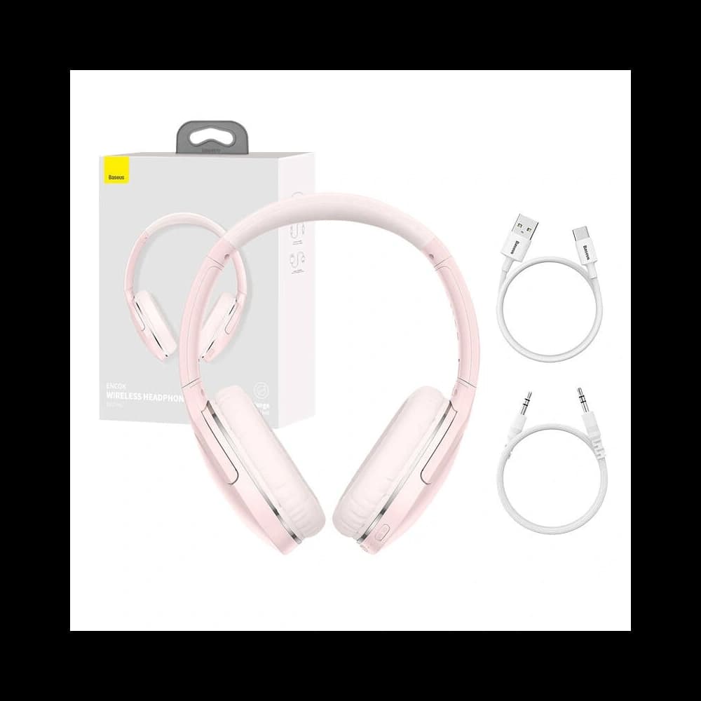 Baseus Encok D02 PRO Wireless Over-Ear Headphones Bluetooth 5.0 (Pink) - 10