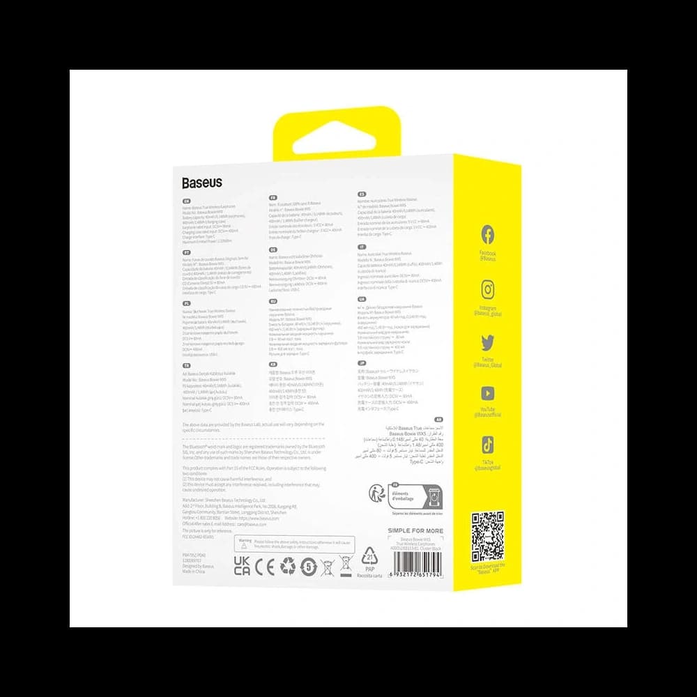 Căști wireless Baseus Bowie WX5 TWS Bluetooth 5.3 (negru) - 8
