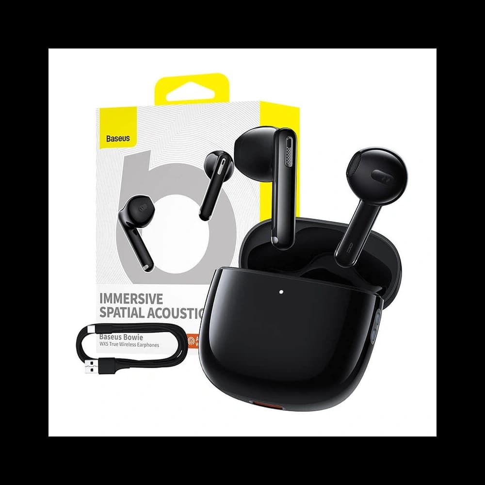 Căști wireless Baseus Bowie WX5 TWS Bluetooth 5.3 (negru) - 9
