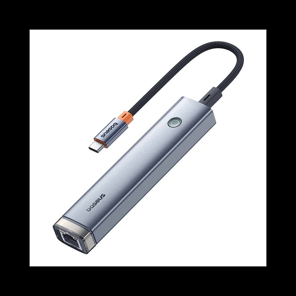 Baseus Ultra Joy HUB 5v1 USB-C / HDMI 2xUSB3.0, USB-C PD, RJ45 (šedá) - 3