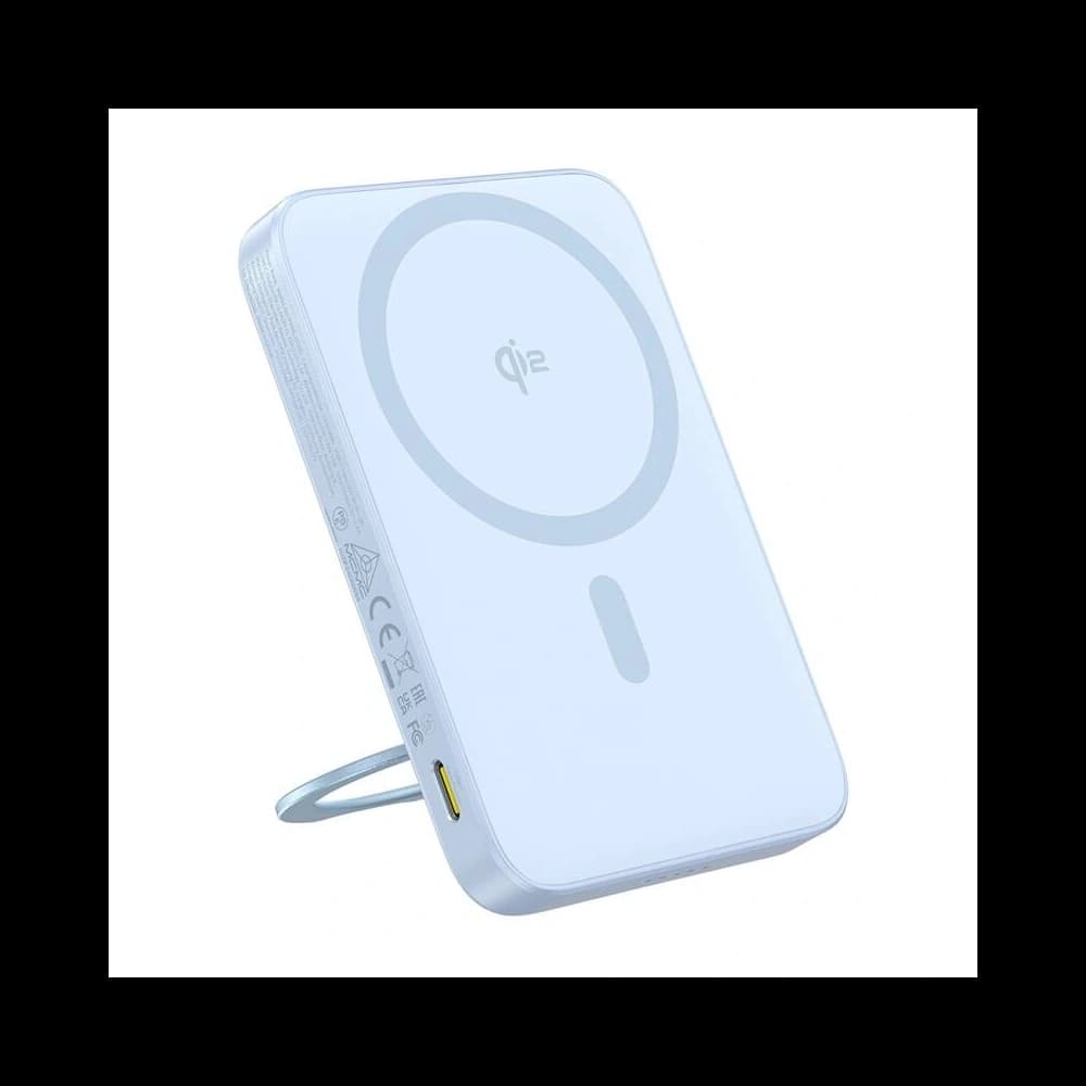 Bancă de alimentare Baseus cu suport PicoGo Qi2 5000mAh 20W (albastru) - 1