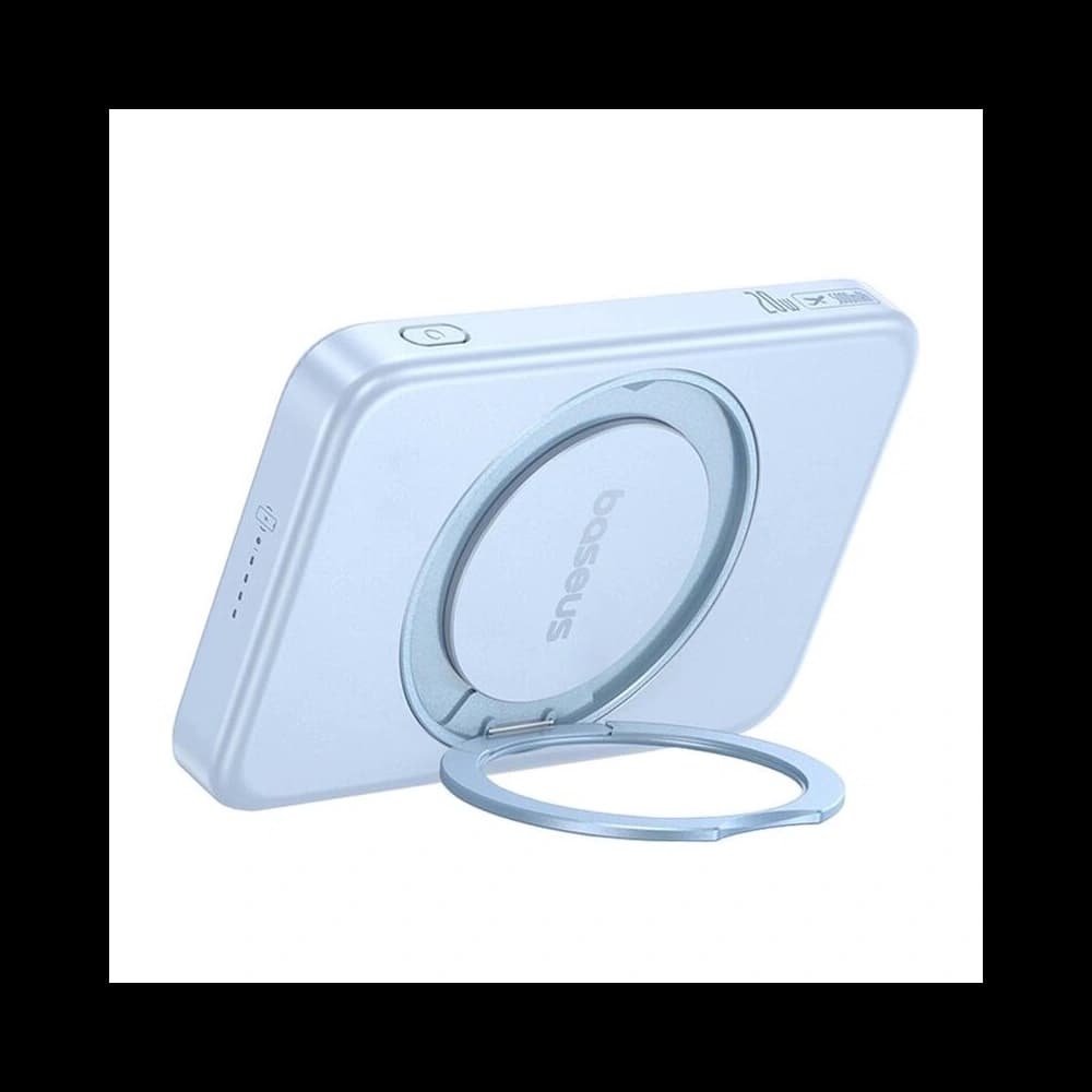 Bancă de alimentare Baseus cu suport PicoGo Qi2 5000mAh 20W (albastru) - 2
