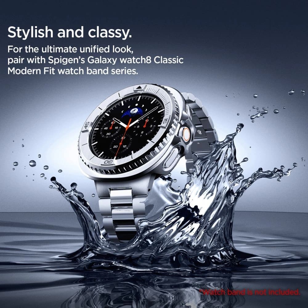 Spigen Bezel Tune Pro Pilot Samsung Galaxy Watch 8 Classic 46mm Silber - 15