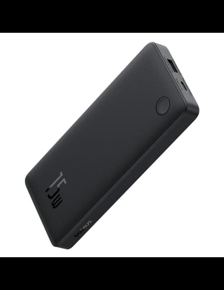 Powerbank Baseus Airpow Lite 10000mAh 15W mit Baseus Simple USB-C Kabel 30cm schwarz