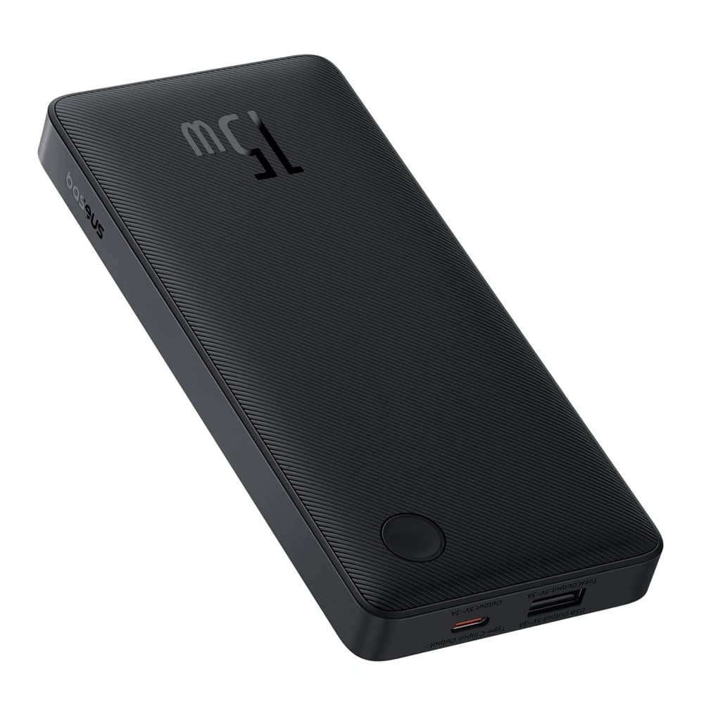 Powerbank Baseus Airpow Lite 10000mAh 15W mit Baseus Simple USB-C Kabel 30cm schwarz - 2