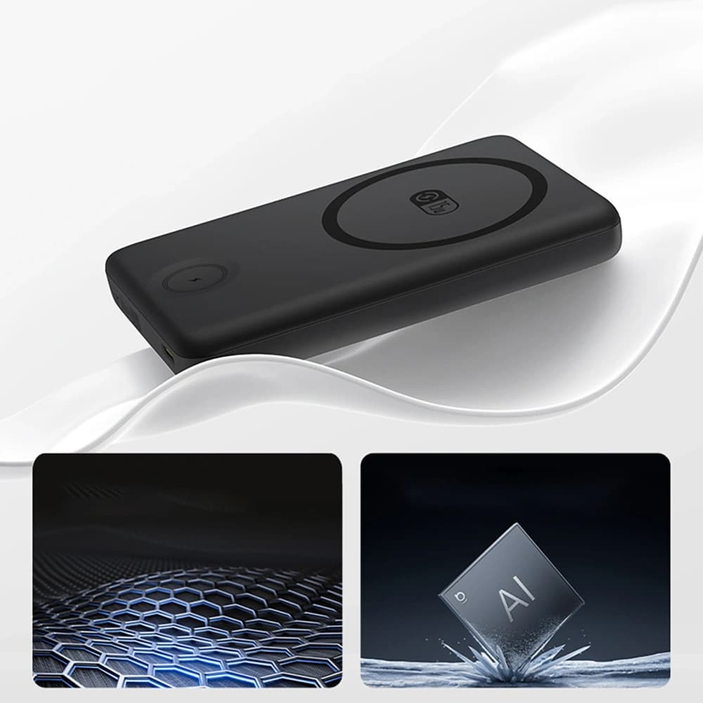 Bancă de alimentare Baseus EnerFill FT11 10000mAh 27W MagSafe, pentru Apple Watch și smartphone-uri cu cablu USB-C 20V/3A 30 cm negru - 7