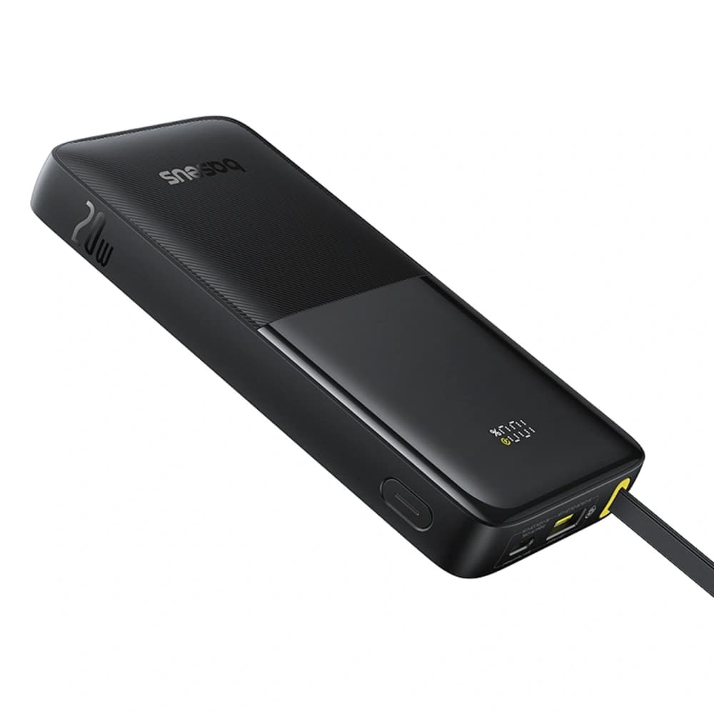 Powerbank Baseus Bipow 2 10000mAh 20W mit digitalem Display + integriertem USB-C-Kabel schwarz - 3