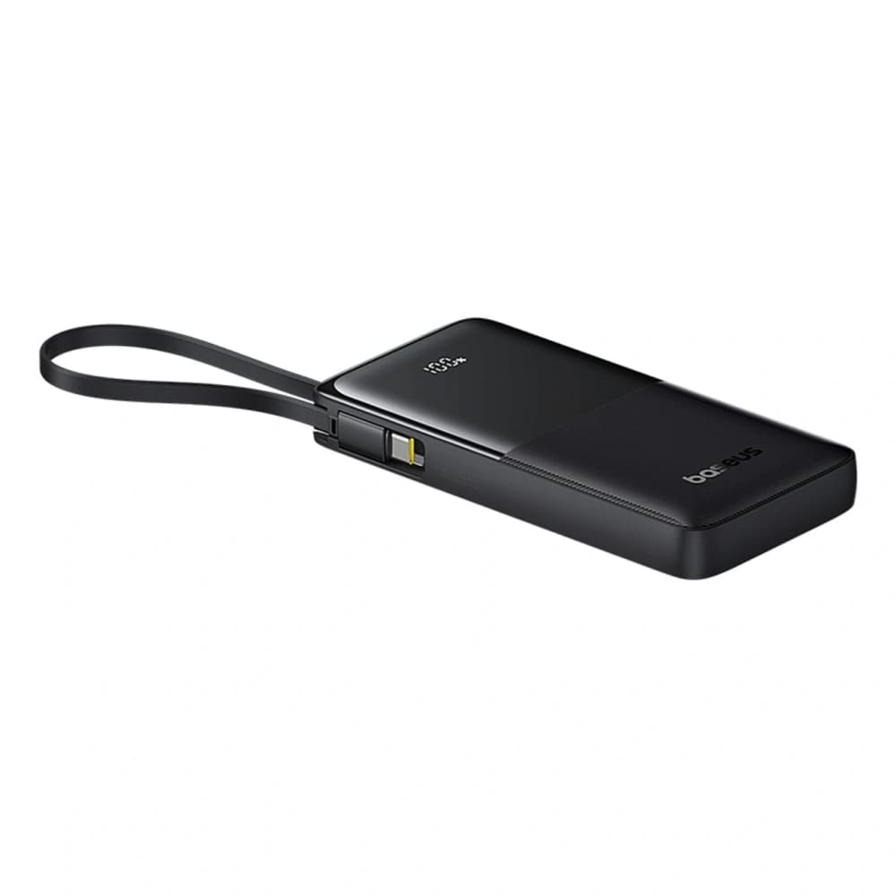 Powerbank Baseus Bipow 2 10000mAh 20W mit digitalem Display + integriertem USB-C-Kabel schwarz - 4