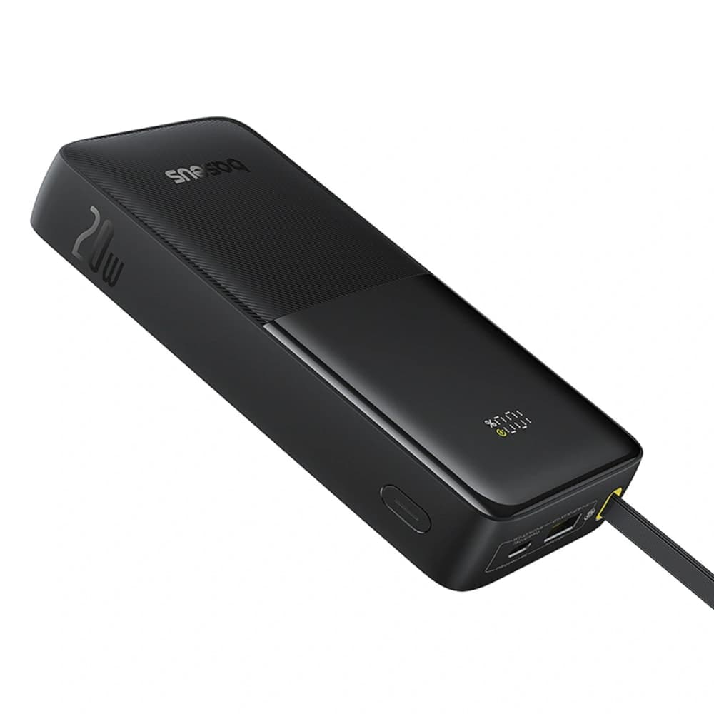 Powerbank Baseus Bipow 2 20000mah 20W cu display digital + cablu integrat USB-C negru - 2