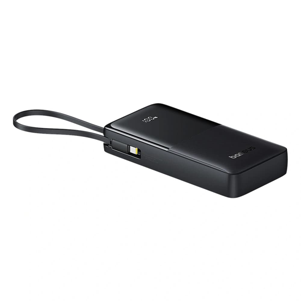 Powerbank Baseus Bipow 2 20000mah 20W cu display digital + cablu integrat USB-C negru - 3