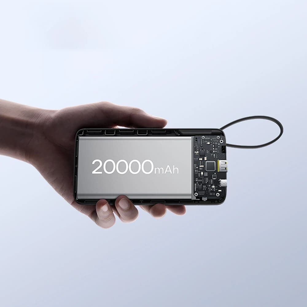 Powerbank Baseus Bipow 2 20000mah 20W cu display digital + cablu integrat USB-C negru - 13