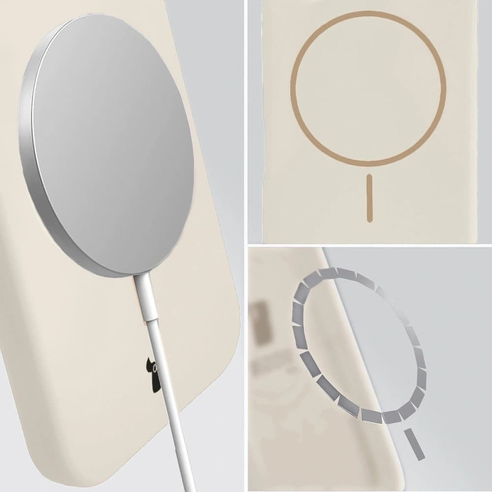 Bizon Soft Case Magnetic Apple iPhone Air ecru - 4