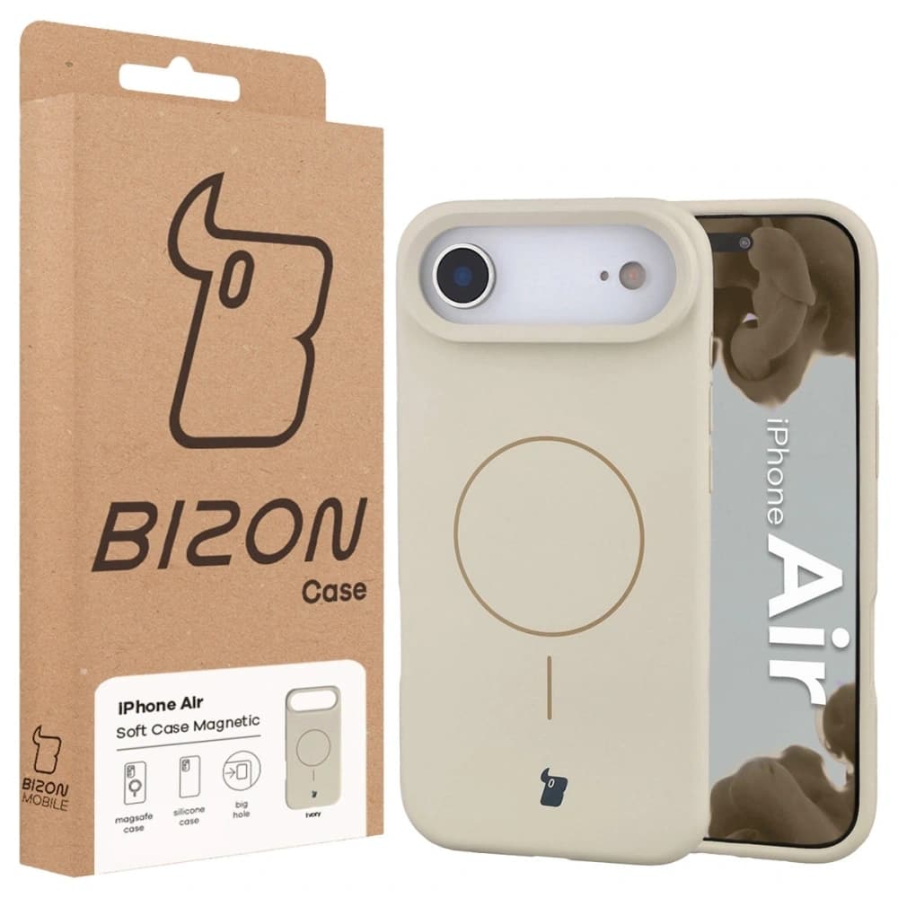 Bizon Soft Case Magnetic Apple iPhone Air ecru - 8
