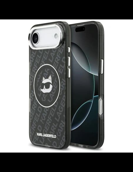 Karl Lagerfeld IML Choupette Head Logo MagSafe Apple iPhone Air black