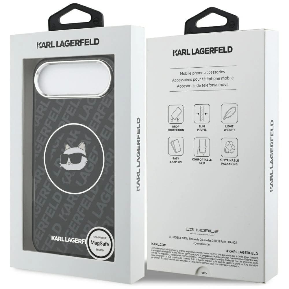Karl Lagerfeld IML Choupette Head Logo MagSafe Apple iPhone Air black - 8