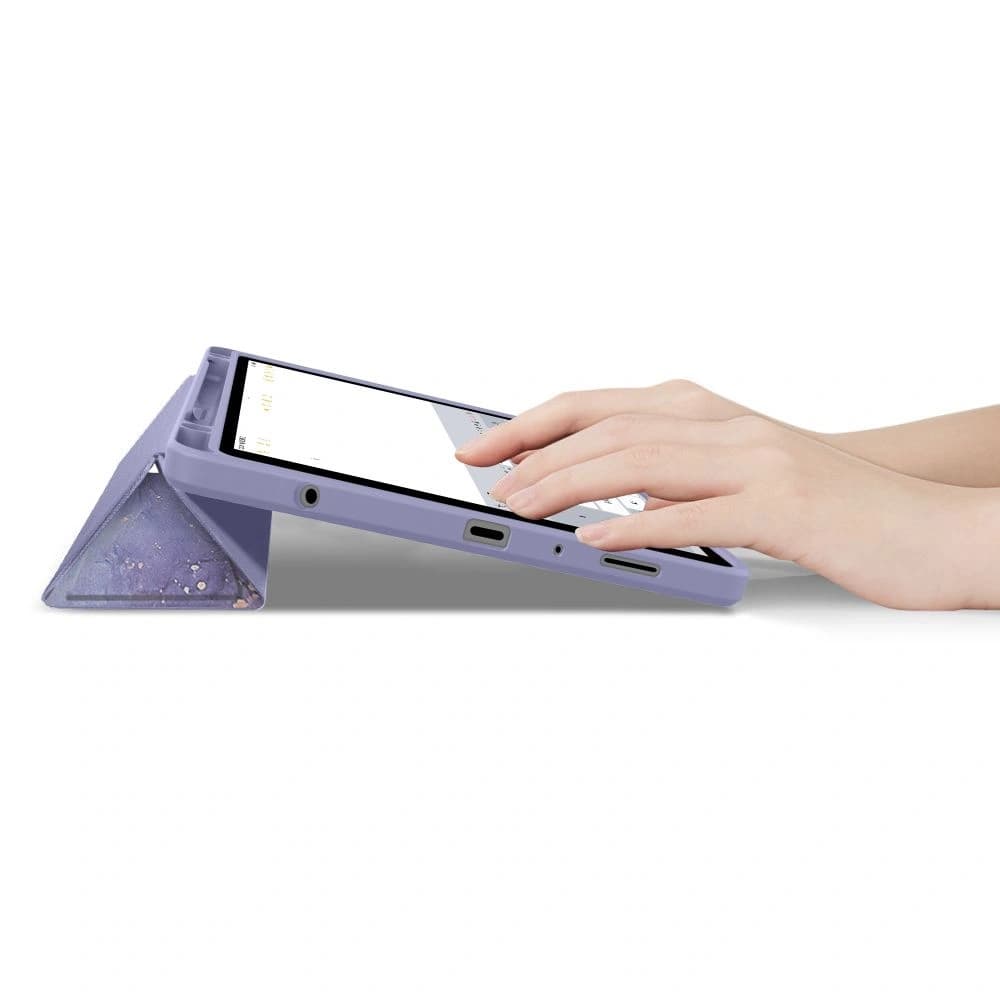 Tech-Protect Smartcase Pen Hybrid Samsung Galaxy Tab A9+ Plus / A11+ Plus 11.0 X210 / X215 / X216 / X230 / X235 / X236 Violet Marble - 8