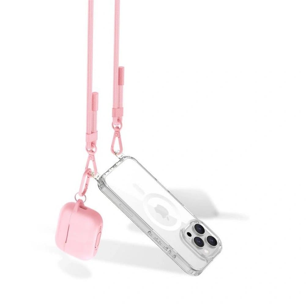 Smycz Tech-Protect C5se Rope Crossbody Strap Baby Pink - 3
