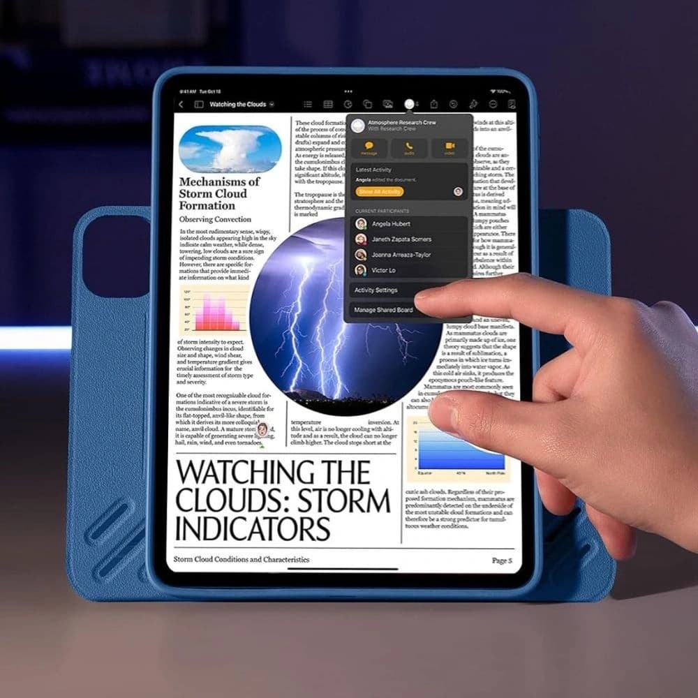 ESR Flip Hybrid Apple iPad Pro 13” 2024/2025 Albastru Marin - 2