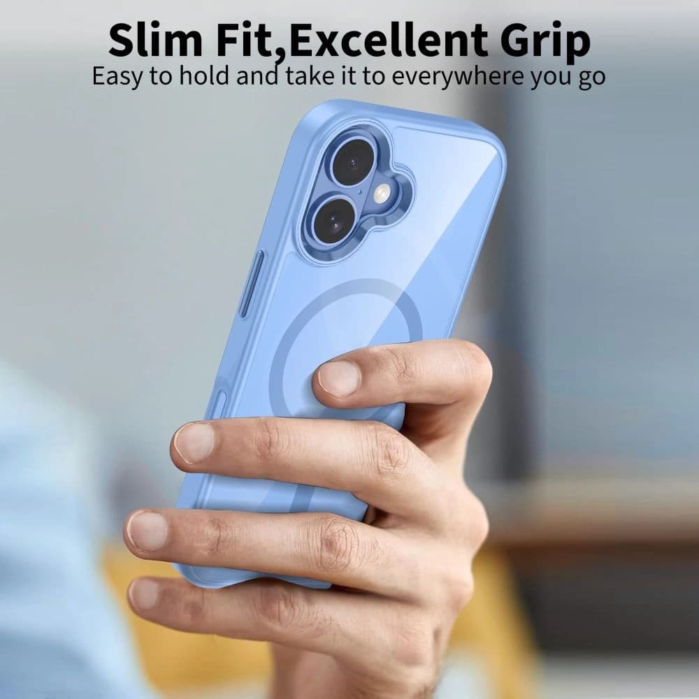 Tech-Protect MagMat MagSafe Apple iPhone 17 Albastru Cenușiu/transparent - 6