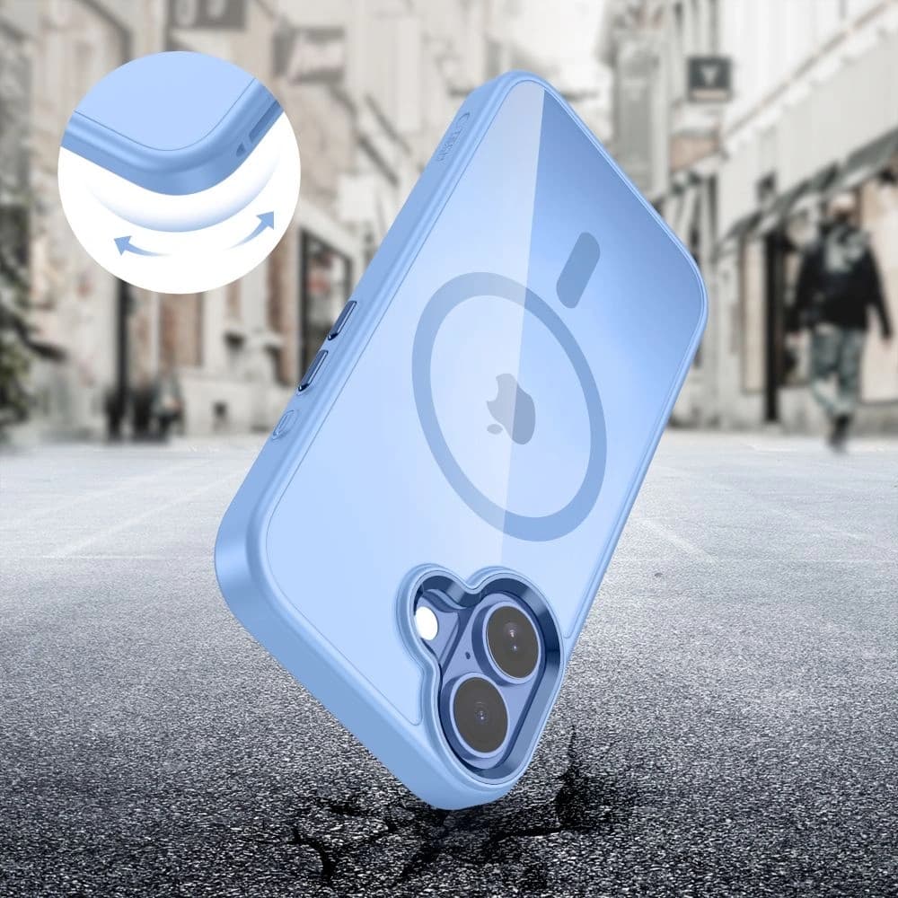 Tech-Protect MagMat MagSafe Apple iPhone 17 Albastru Cenușiu/transparent - 7