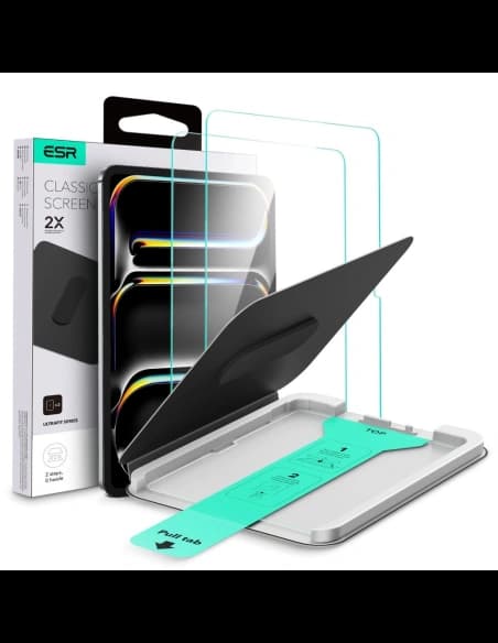 ESR Ultrafit Tempered Glass Apple iPad Pro 11” 2024/2025 Clear [2 PACK]
