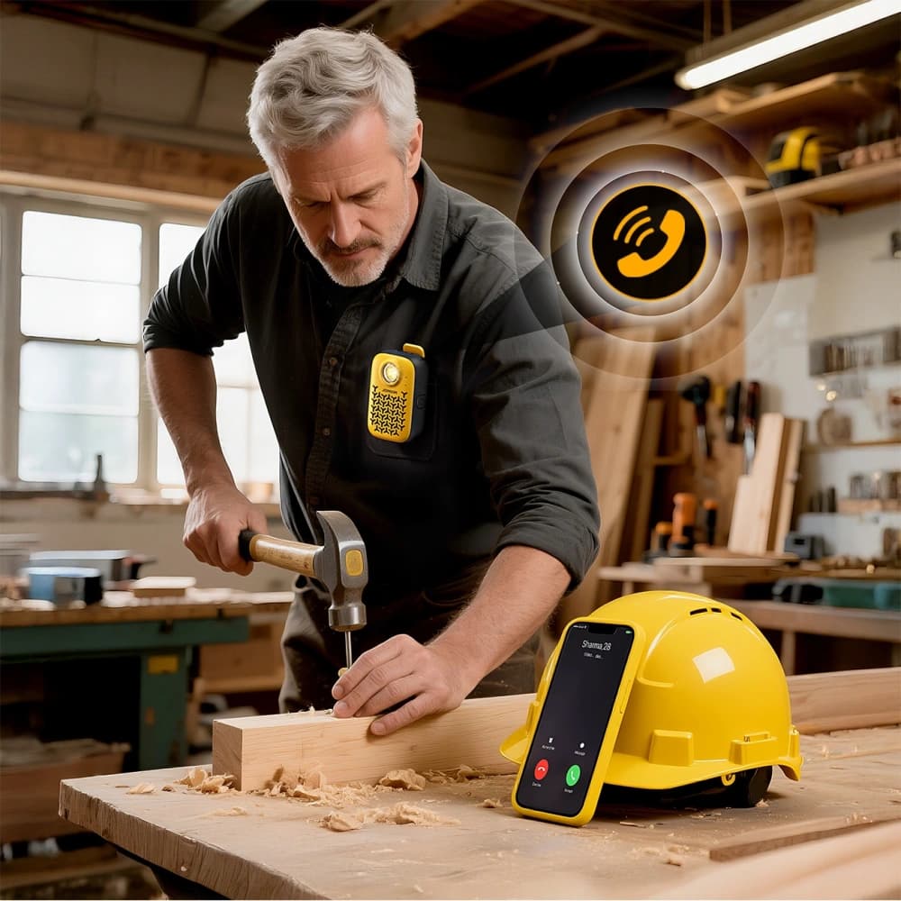 Joyroom Maya JR-MS03 Hordozható Hangszóró IP67 Bluetooth 5.4 Beépített Zseblámpával Sárga - 10