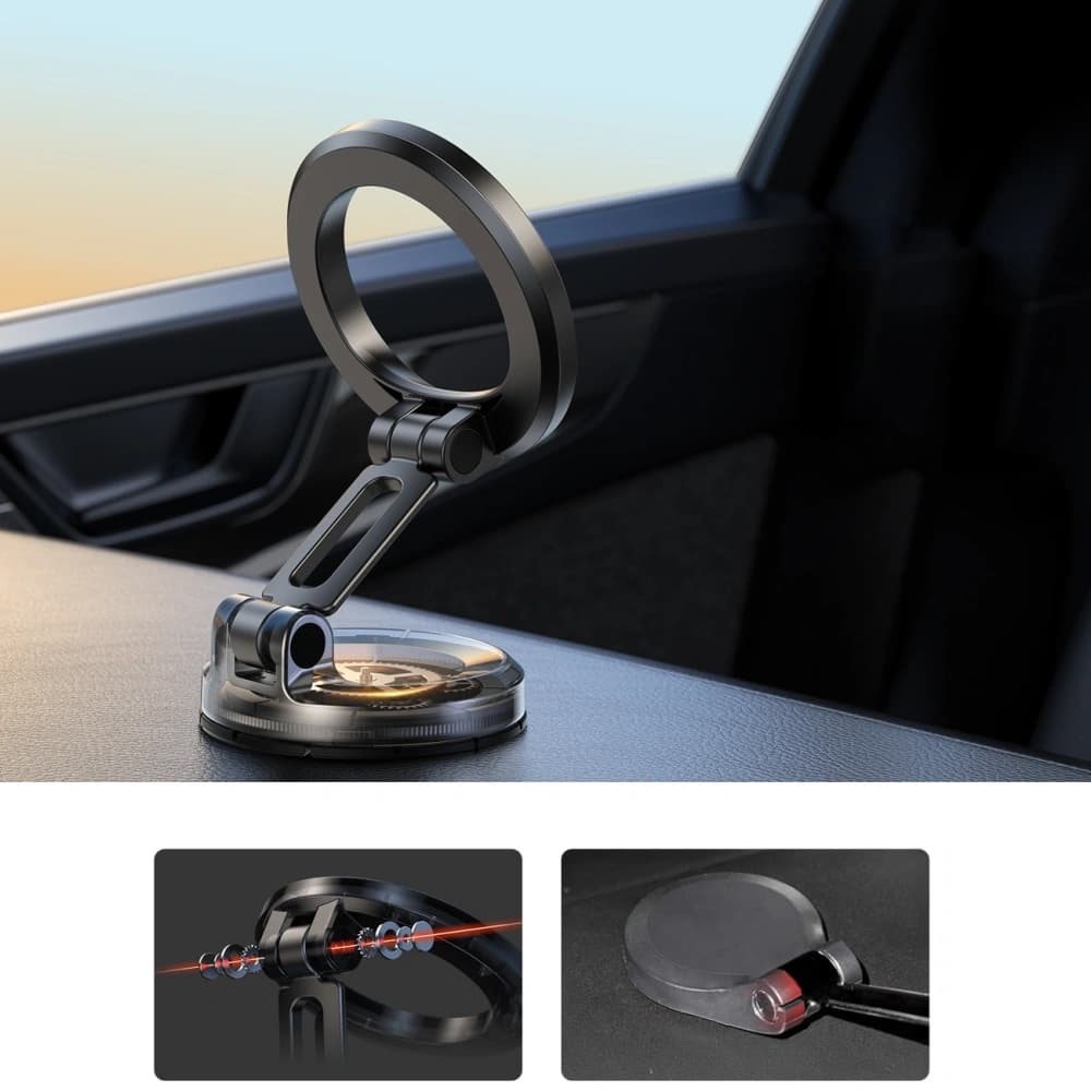 Suport auto Joyroom JR-ZS505 pentru tabloul de bord, compatibil cu MagSafe, negru - 4