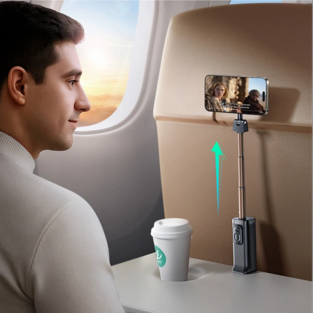 Joyroom JR-ZS509 suport pentru selfie Bluetooth compatibil cu MagSafe negru - 2