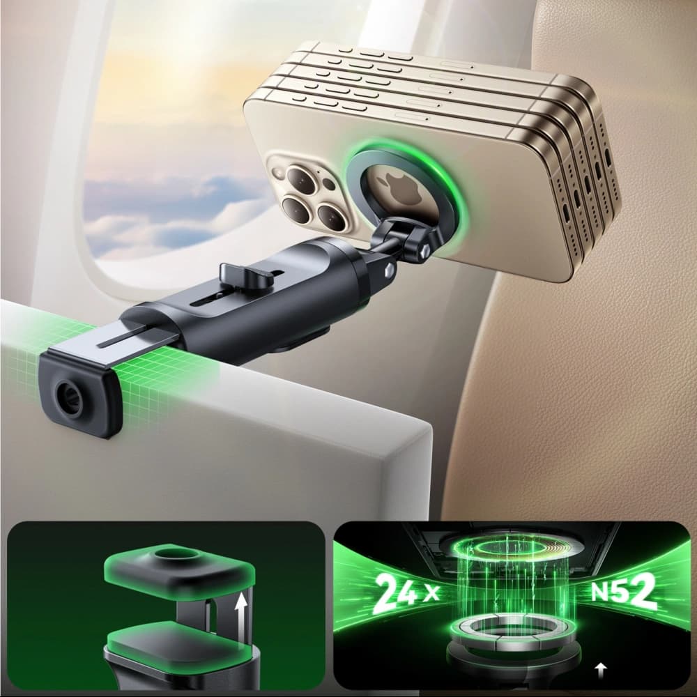 Joyroom JR-ZS509 suport pentru selfie Bluetooth compatibil cu MagSafe negru - 3